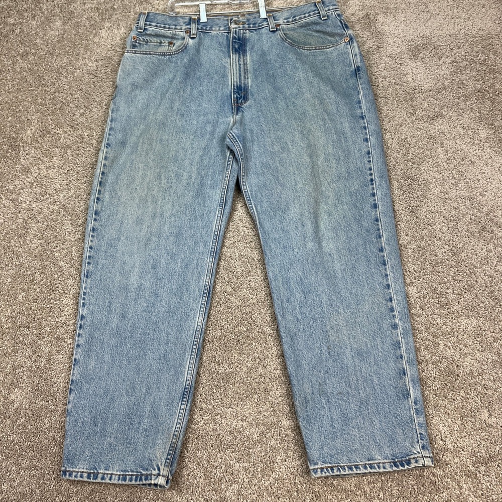 Vintage Levis 550 Jeans Mens 40x30 Light Wash Denim‎ Tapered Leg 5 Pocket